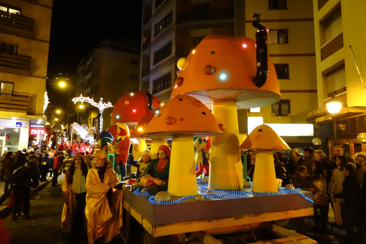 Three Kings parade (Cavalcada de Reis) celebration in Andorra