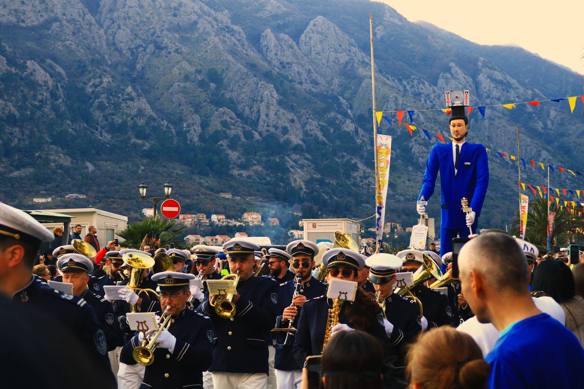 Kotor Carnival 2023 street celebration in Montenegro